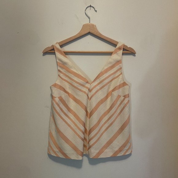 Anthropologie Striped Cropped Tank - Picture 1 of 3